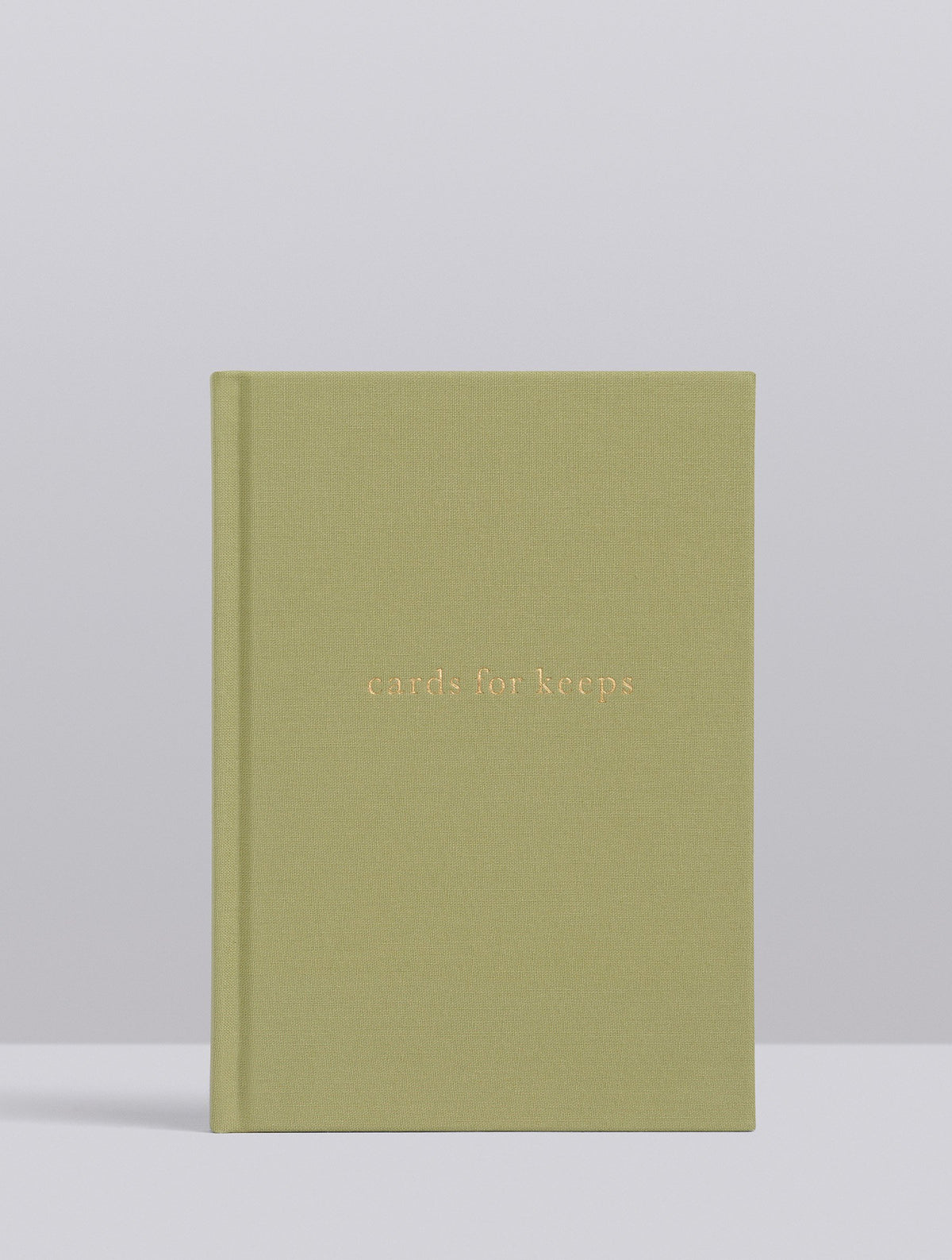 Card for keeps memory book in olive. By Write To Me