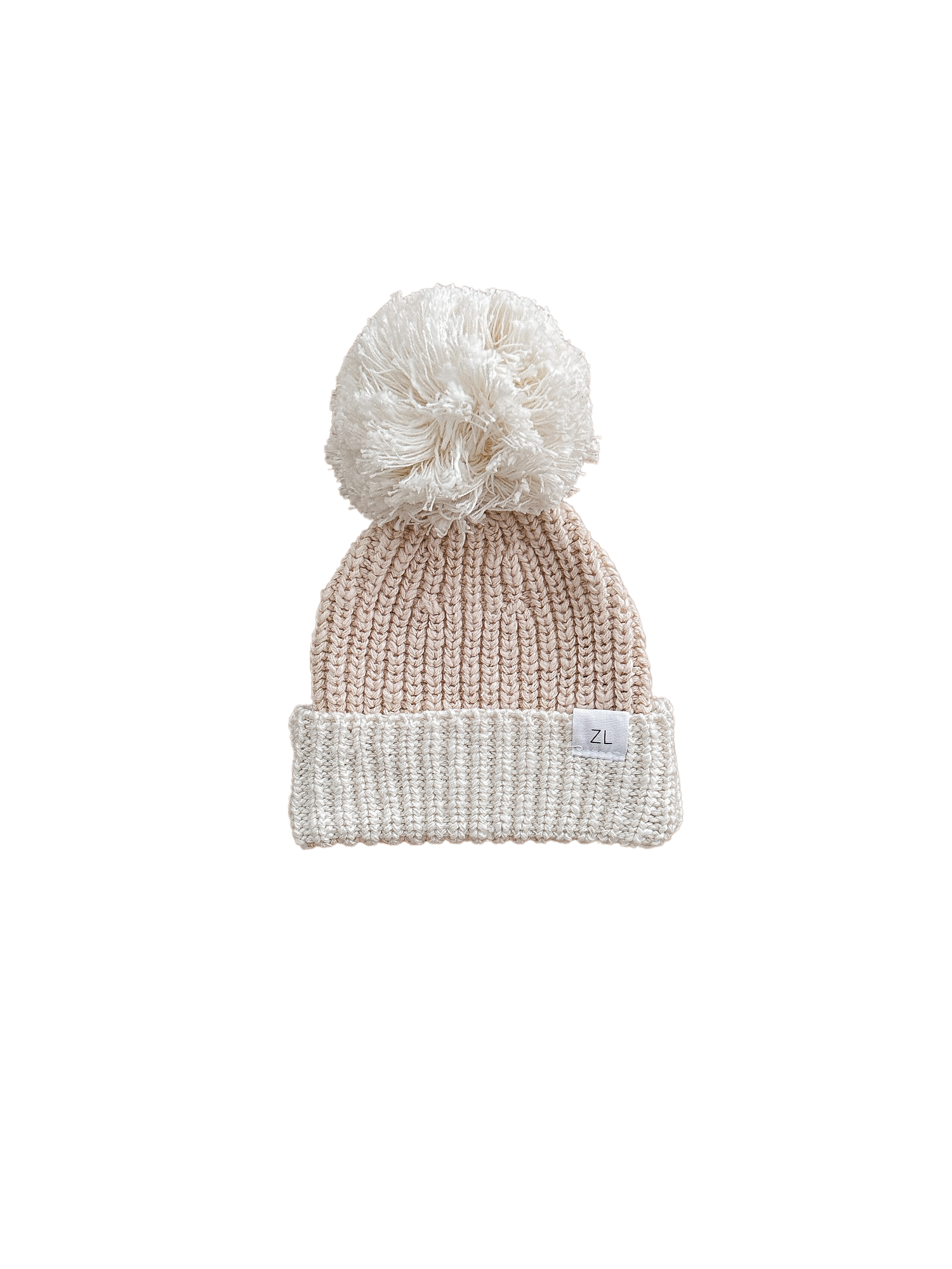By Ziggy Lou - 100% cotton baby clothing. Featuring two tone petal beanie with pom pom.