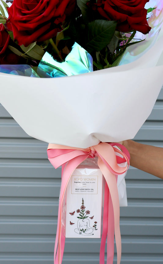 Lover | Red Roses & Body Oil - Valentine's Day