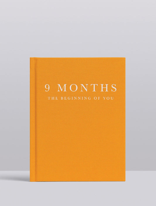 9 Month pregnancy journal in mustard by Write To Me