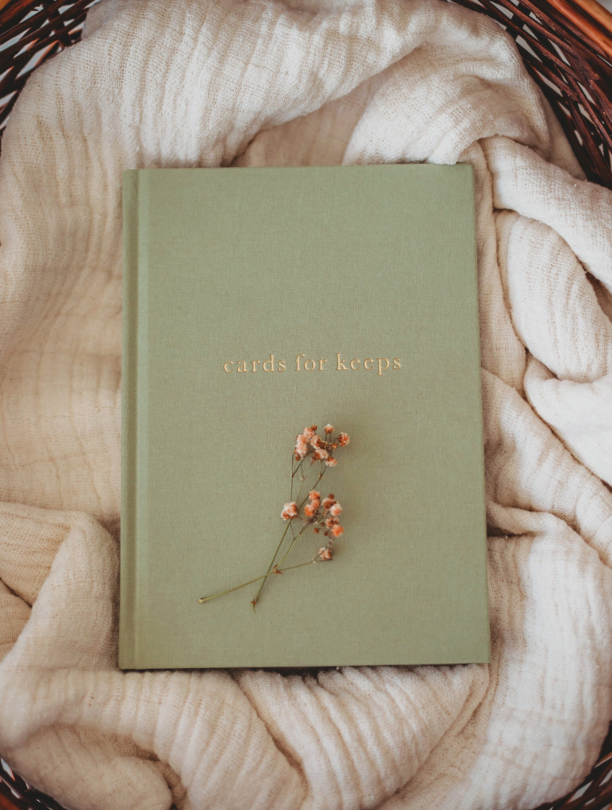 Card for keeps memory book in olive. By Write To Me
