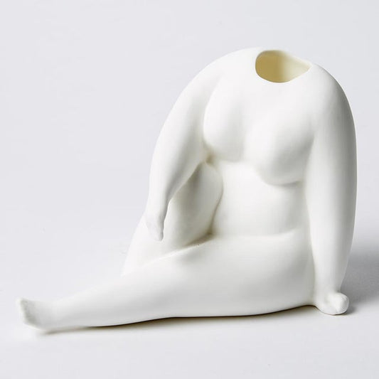 Recline Vase | White